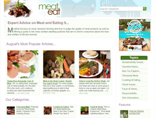 Tablet Screenshot of meateat.co.uk
